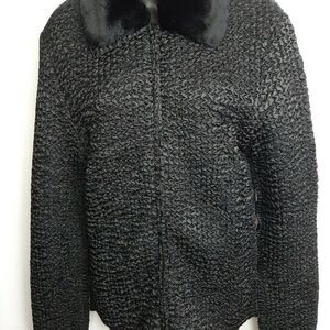 Alberto Makali Vintage   Black Velvet‎ Reversable   Jacket L